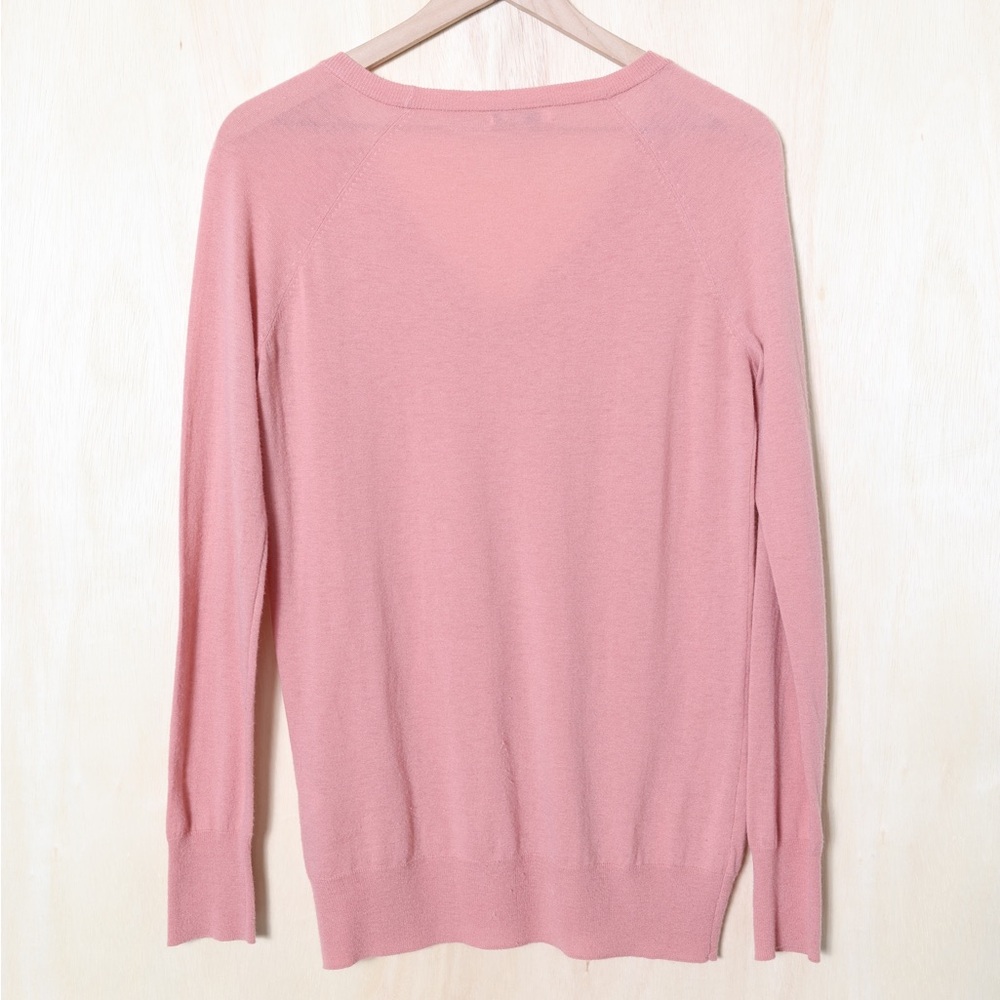 Equipment Femme Wool Cashmere V-Neck Pullover Sweater Light Pink Size XS - Picture 3 of 5